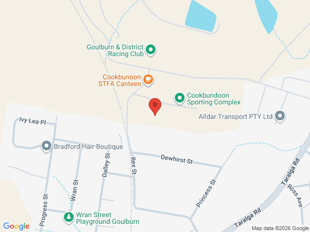 Map showing event location