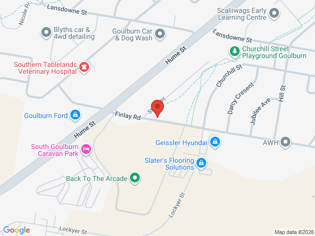 Map showing event location